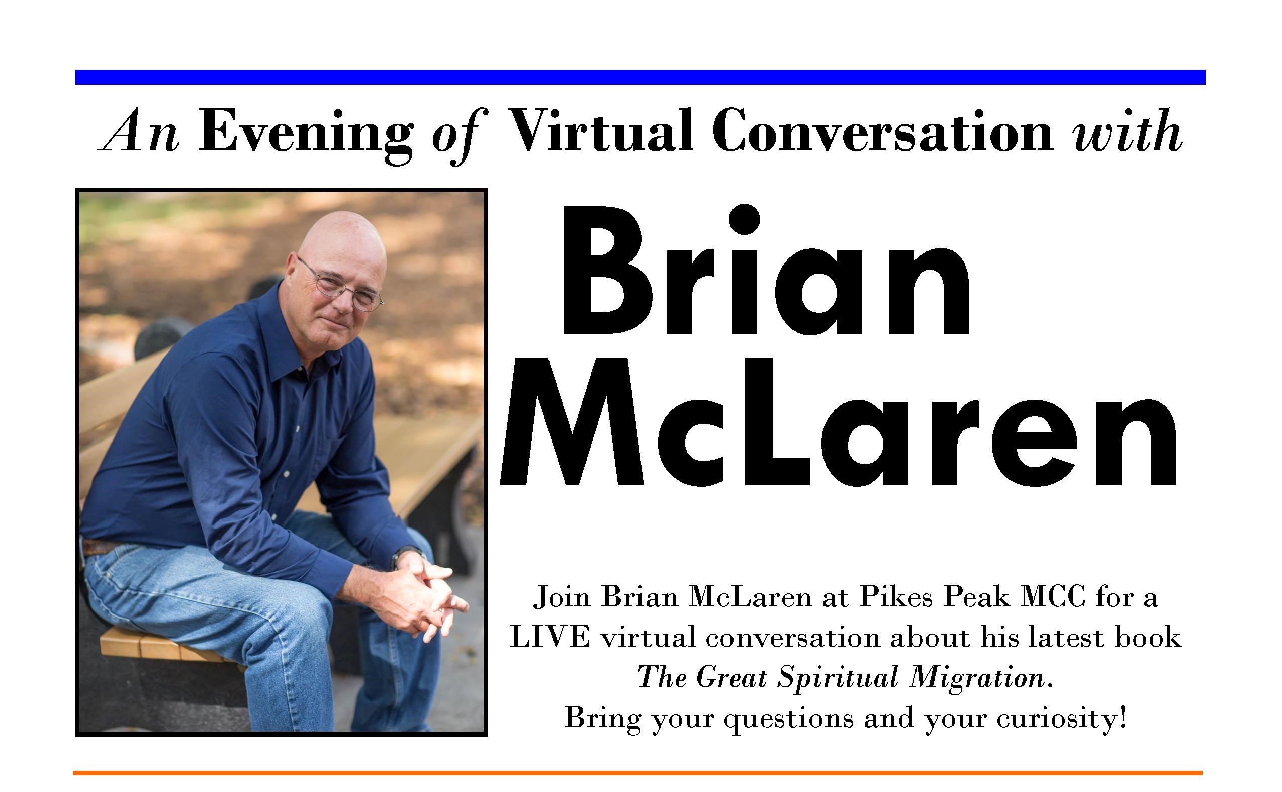 Brian McLaren at Pikes Peak MCC Event Image